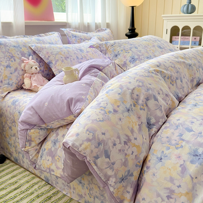 拾物记 2025新款A类12868全棉纯棉单被套被套单件-提供买家秀和质检报告 香颂蝶舞