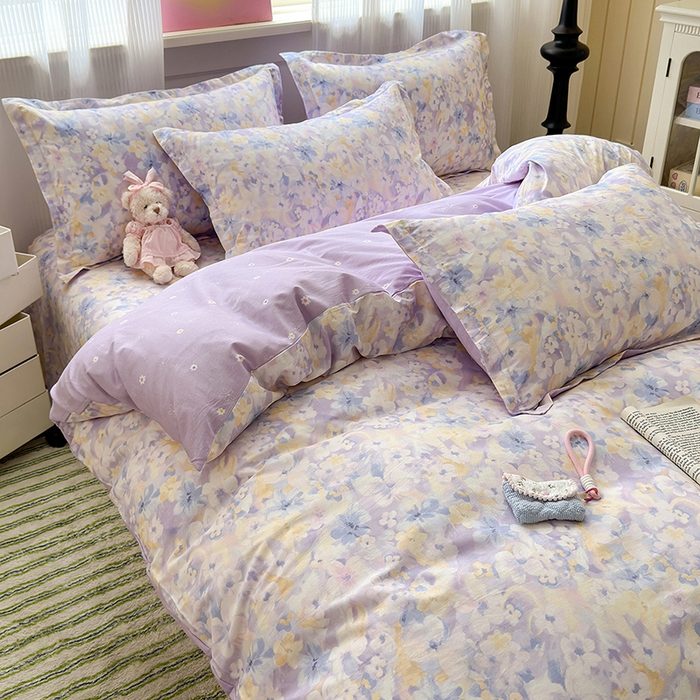 91家纺网 家纺一手货源 找家纺 拾物记 2025新款A类12868全棉纯棉单被套被套单件-提供买家秀和质检报告 香颂蝶舞