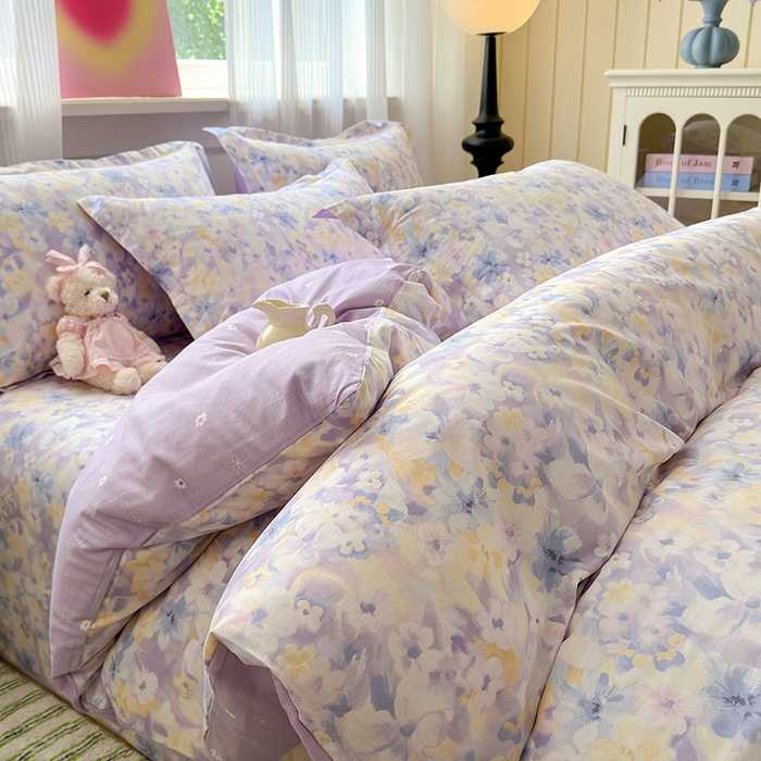 91家纺网 家纺一手货源 找家纺 拾物记 2025新款A类12868全棉纯棉单被套被套单件-提供买家秀和质检报告 香颂蝶舞