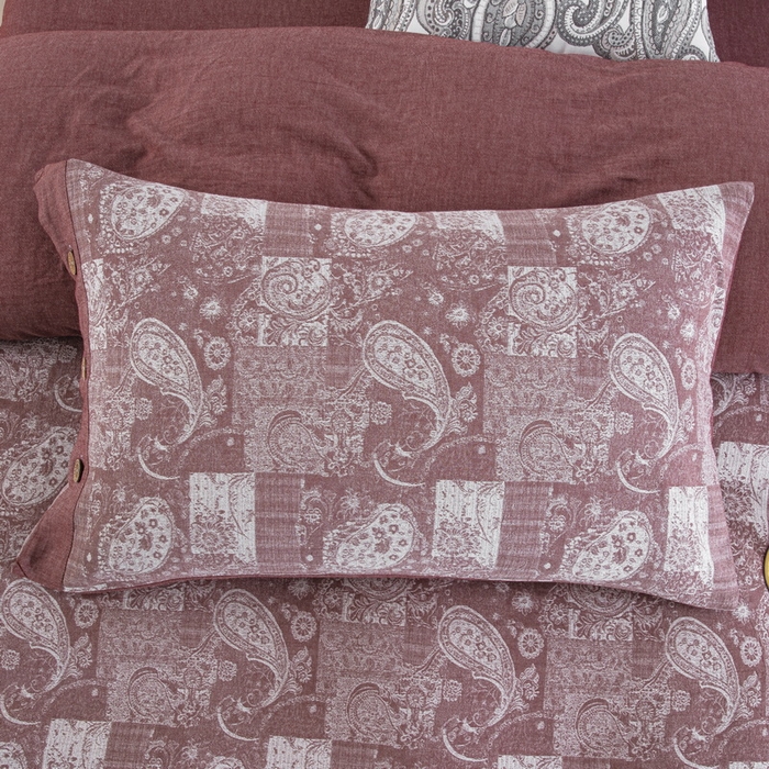 91家纺网 家纺一手货源 找家纺 鲁爱家纺供货 2025新款全棉色织提花四件套  兰亭序-豆沙