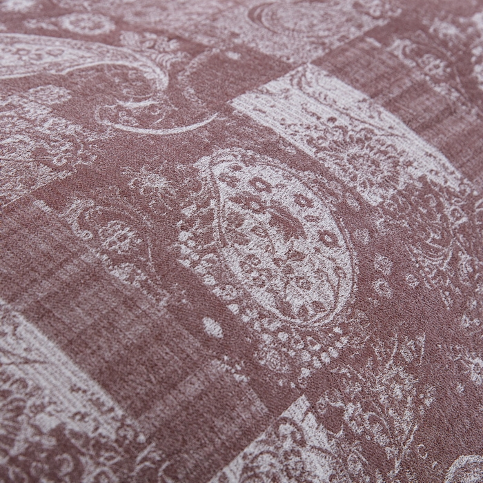 91家纺网 家纺一手货源 找家纺 鲁爱家纺供货 2025新款全棉色织提花四件套  兰亭序-豆沙