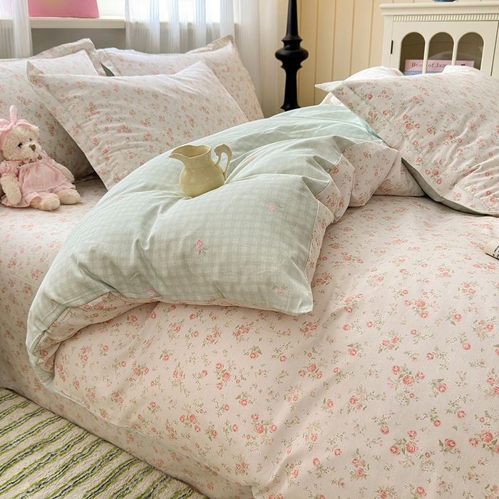 91家纺网 家纺一手货源 找家纺 拾物记 2025新款A类12868全棉纯棉单被套被套单件-提供买家秀和质检报告 幽兰时光-米