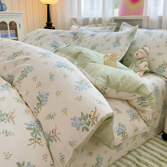 91家纺网 家纺一手货源 找家纺 拾物记 2025新款A类12868全棉纯棉单被套被套单件-提供买家秀和质检报告 余香