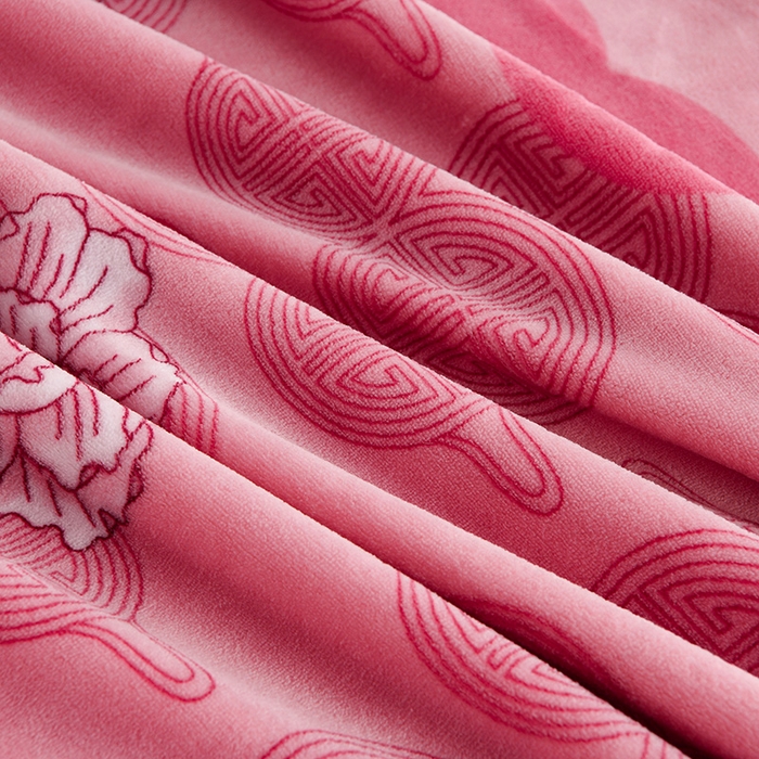 91家纺网 家纺一手货源 找家纺 曼尼家纺 2025新款7斤高克重牛奶绒四件套 福禄