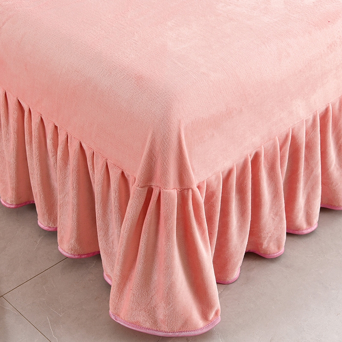 91家纺网 家纺一手货源 找家纺 曼尼家纺 2025新款7斤高克重牛奶绒四件套 豆蔻