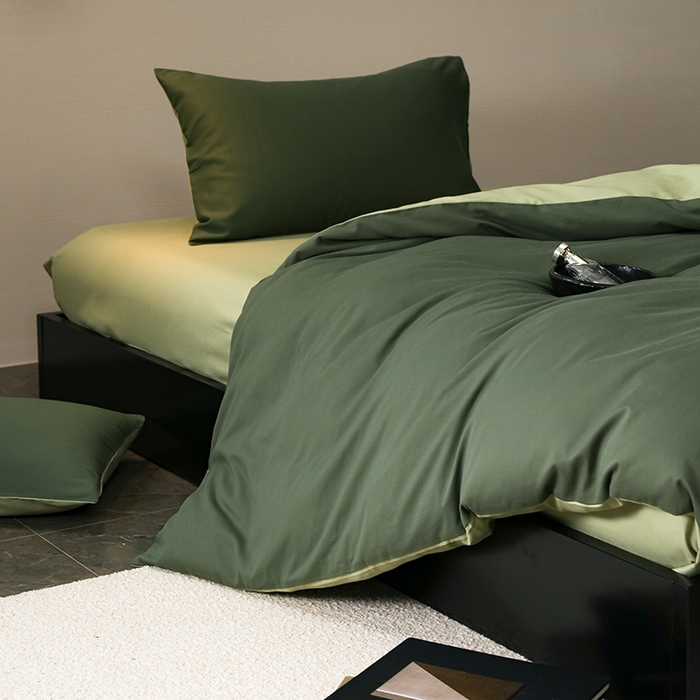 91家纺网 家纺一手货源 找家纺 启航家居 2025新款全棉纯棉磨毛纯色四件套 木森