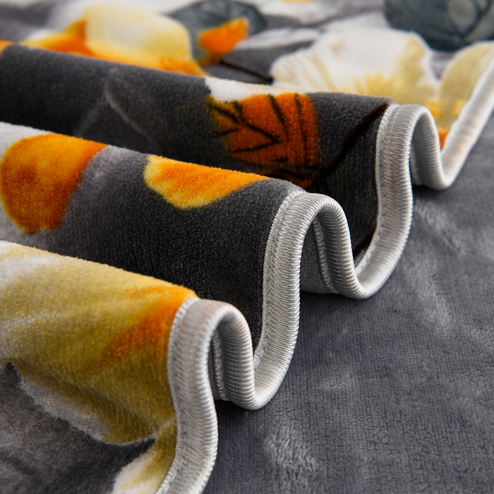 91家纺网 家纺一手货源 找家纺 曼尼家纺 2025新款7斤高克重牛奶绒四件套 花满庭