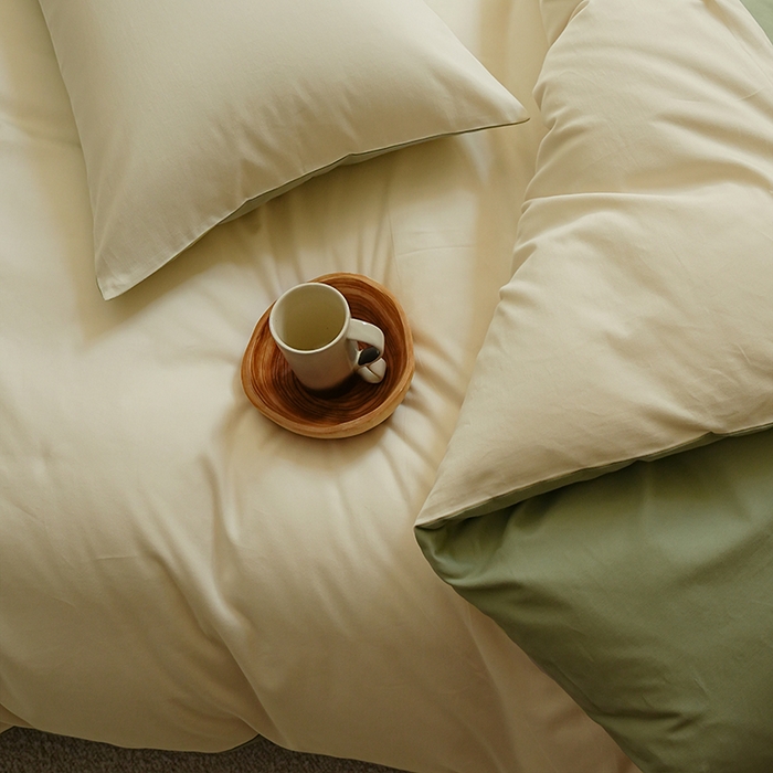 91家纺网 家纺一手货源 找家纺 启航家居 2025新款全棉纯棉磨毛纯色四件套 林昔