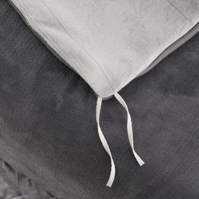 91家纺网 家纺一手货源 找家纺 曼尼家纺 2025新款7斤高克重牛奶绒四件套 浪漫灰