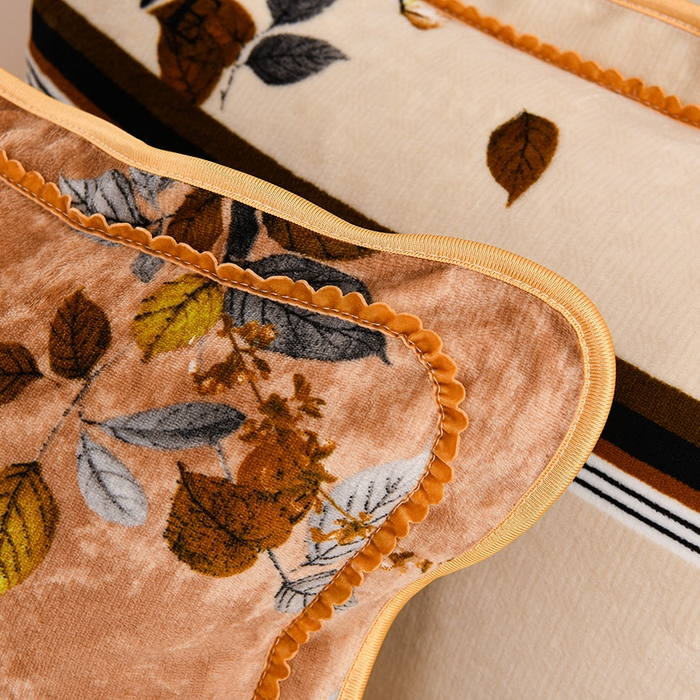 91家纺网 家纺一手货源 找家纺 曼尼家纺 2025新款7斤高克重牛奶绒四件套 花开富贵