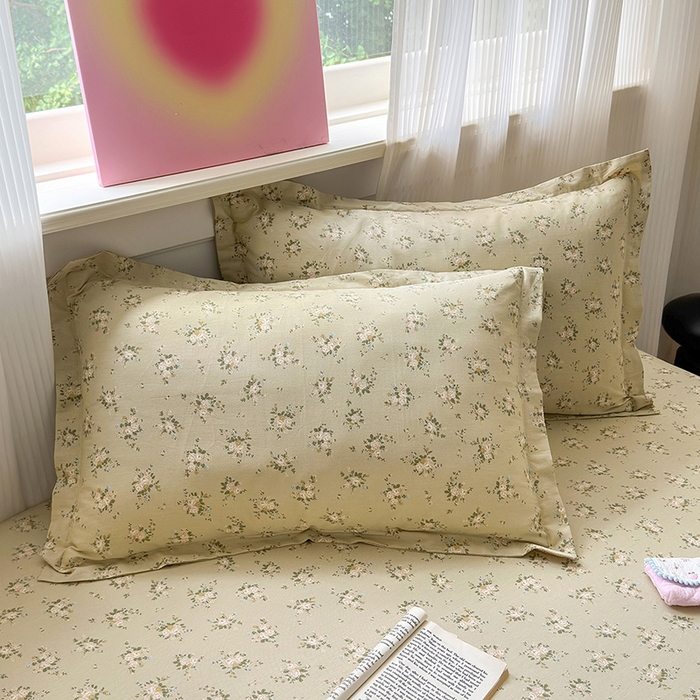 91家纺网 家纺一手货源 找家纺 拾物记 2025新款A类12868全棉纯棉单床笠床笠单件-提供买家秀和质检报告 恋青柠