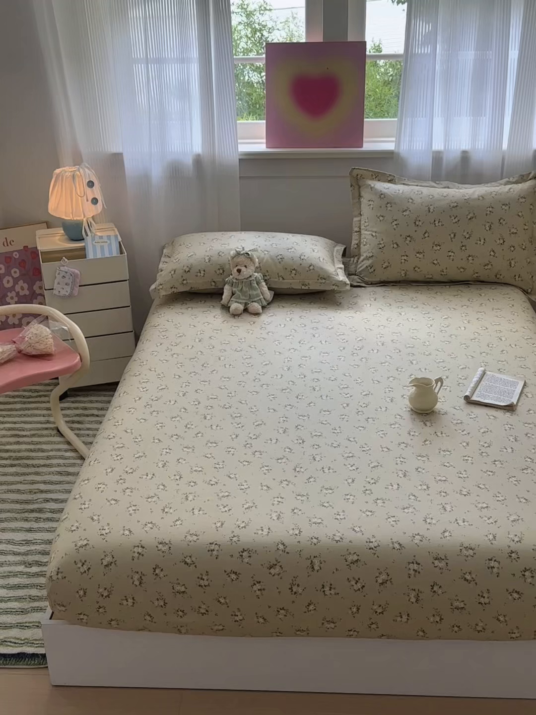 91家纺网 家纺一手货源 找家纺 拾物记 2025新款A类12868全棉纯棉单床笠床笠单件-提供买家秀和质检报告 恋青柠