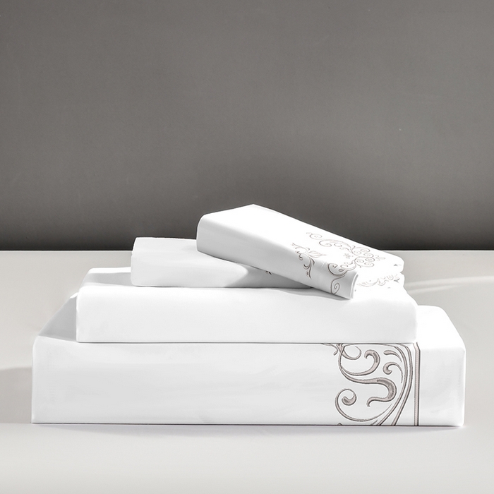 91家纺网 家纺一手货源 找家纺 啊雅家居 2025新款欧式绣花加厚酒店民宿磨毛绣花四件套 法式酒店