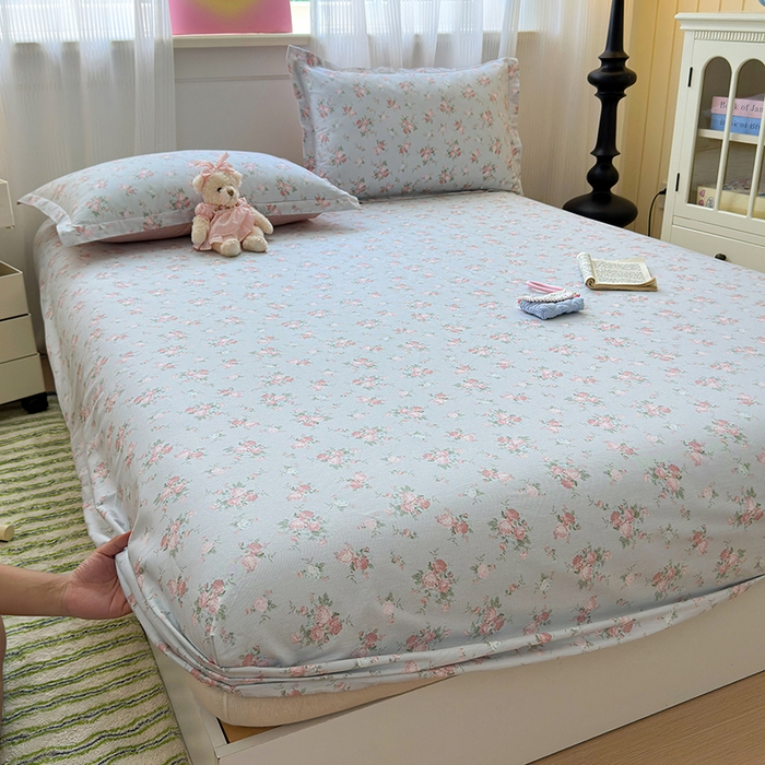 91家纺网 家纺一手货源 找家纺 拾物记 2025新款A类12868全棉纯棉单床笠床笠单件-提供买家秀和质检报告 泠羽花园