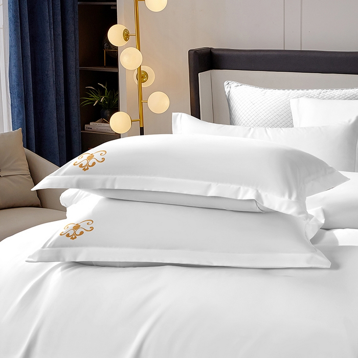 91家纺网 家纺一手货源 找家纺 啊雅家居 2025新款欧式绣花加厚酒店民宿磨毛绣花四件套 舒适酒店