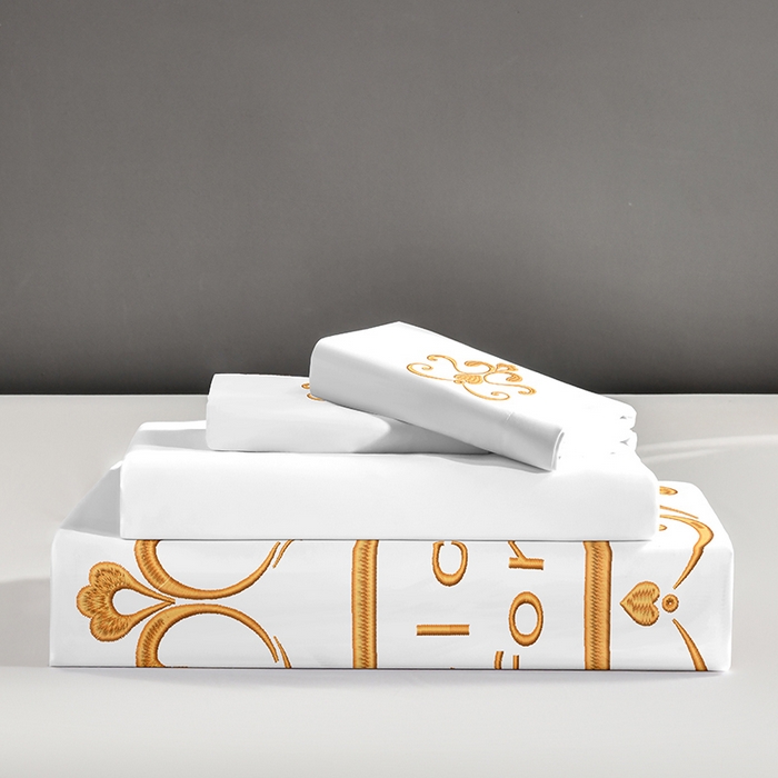 91家纺网 家纺一手货源 找家纺 啊雅家居 2025新款欧式绣花加厚酒店民宿磨毛绣花四件套 舒适酒店