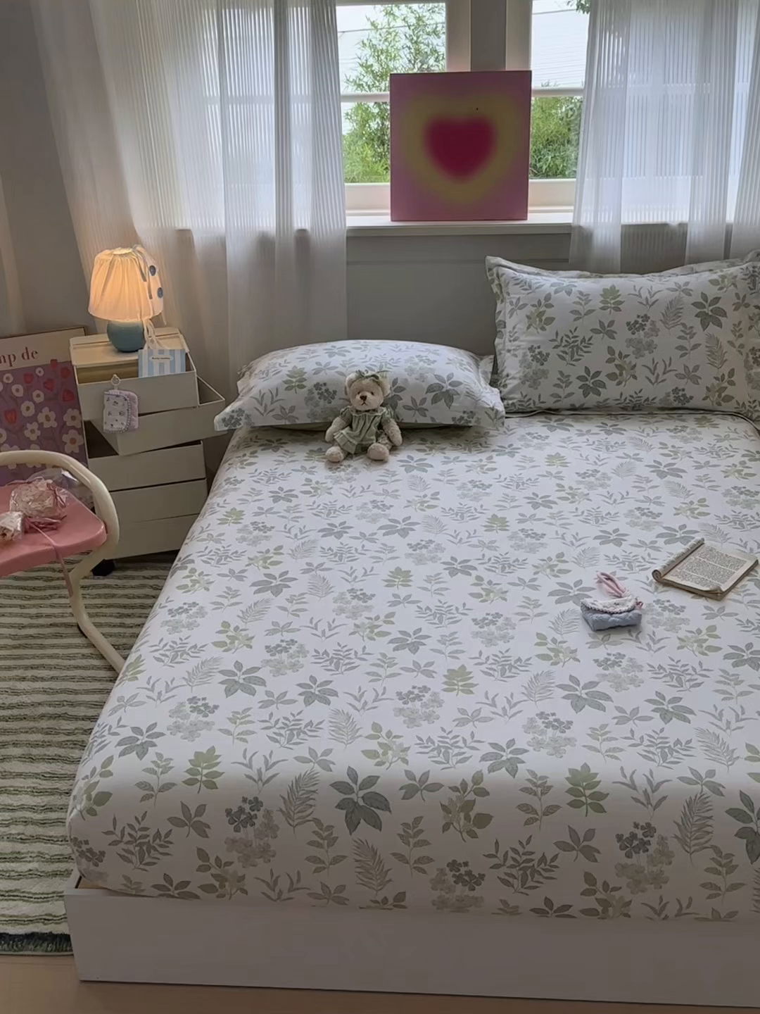 91家纺网 家纺一手货源 找家纺 拾物记 2025新款A类12868全棉纯棉单床笠床笠单件-提供买家秀和质检报告 洛克庄园-绿