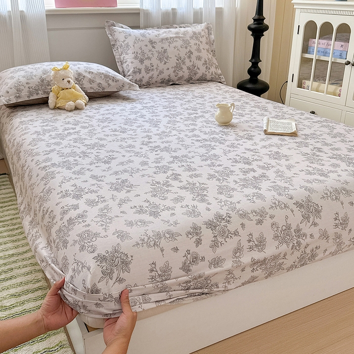 91家纺网 家纺一手货源 找家纺 拾物记 2025新款A类12868全棉纯棉单床笠床笠单件-提供买家秀和质检报告 摩菲