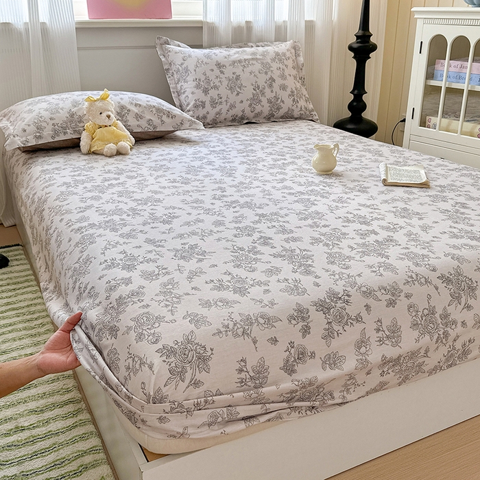 91家纺网 家纺一手货源 找家纺 拾物记 2025新款A类12868全棉纯棉单床笠床笠单件-提供买家秀和质检报告 摩菲