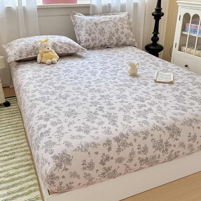 91家纺网 家纺一手货源 找家纺 拾物记 2025新款A类12868全棉纯棉单床笠床笠单件-提供买家秀和质检报告 摩菲