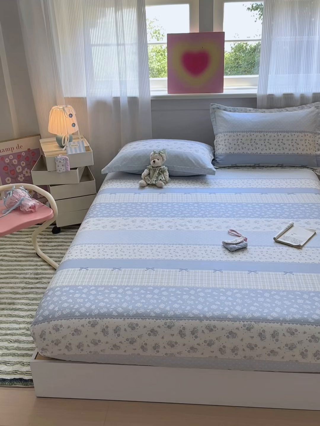 91家纺网 家纺一手货源 找家纺 拾物记 2025新款A类12868全棉纯棉单床笠床笠单件-提供买家秀和质检报告 暮风寻蝶