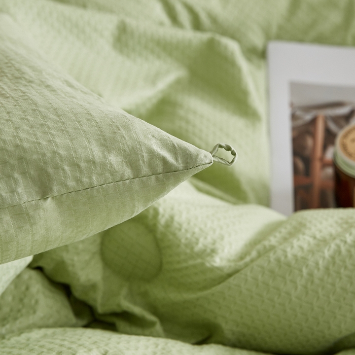 91家纺网 家纺一手货源 找家纺 帕芬鸟家纺 2025新款无染柔软大豆纤维被子被芯 无染水绿色