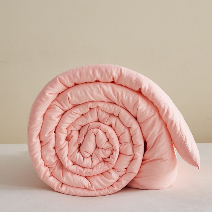 91家纺网 家纺一手货源 找家纺 帕芬鸟家纺 2025新款无染柔软大豆纤维被子被芯 无染玉色