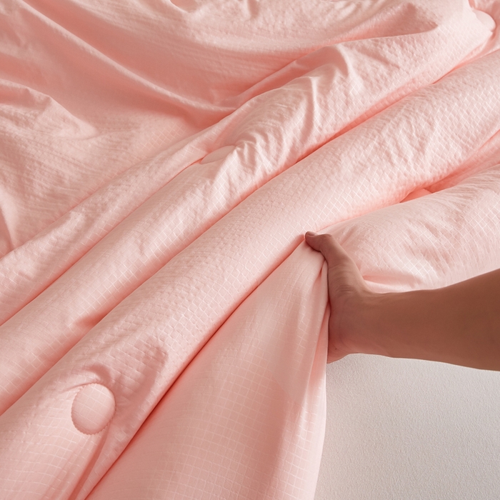 91家纺网 家纺一手货源 找家纺 帕芬鸟家纺 2025新款无染柔软大豆纤维被子被芯 无染玉色