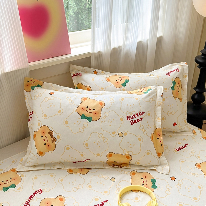 91家纺网 家纺一手货源 找家纺 拾物记 2025新款A类12868全棉纯棉单床笠床笠单件-提供买家秀和质检报告 瑞迪熊