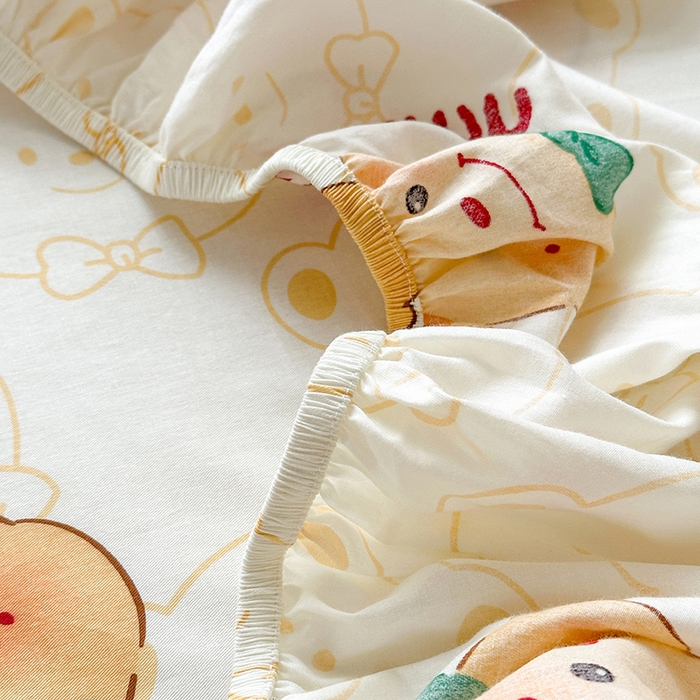 91家纺网 家纺一手货源 找家纺 拾物记 2025新款A类12868全棉纯棉单床笠床笠单件-提供买家秀和质检报告 瑞迪熊