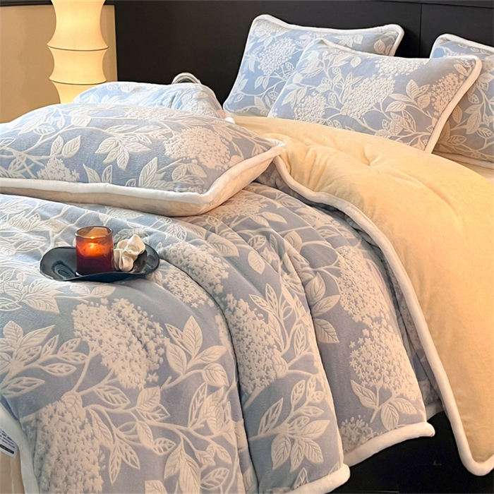 91家纺网 家纺一手货源 找家纺 （总）诺梵 2025新款8斤立体雕花牛奶绒四件套_控价标准高于139，加大高于149