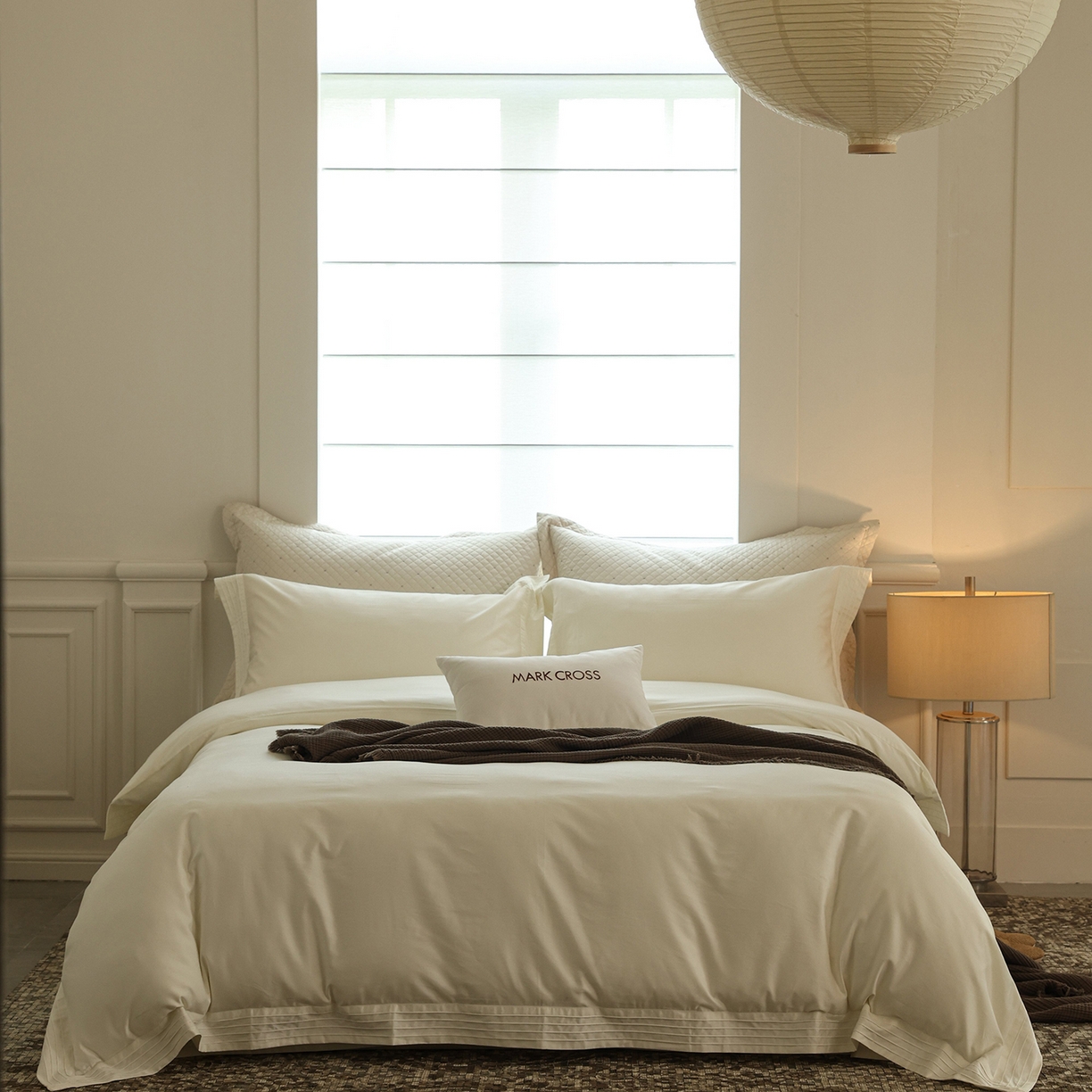 （总）佳汐蓝家纺 2025新款静奢简约高级质感超细旦天丝棉磨毛系列四件套-热可可