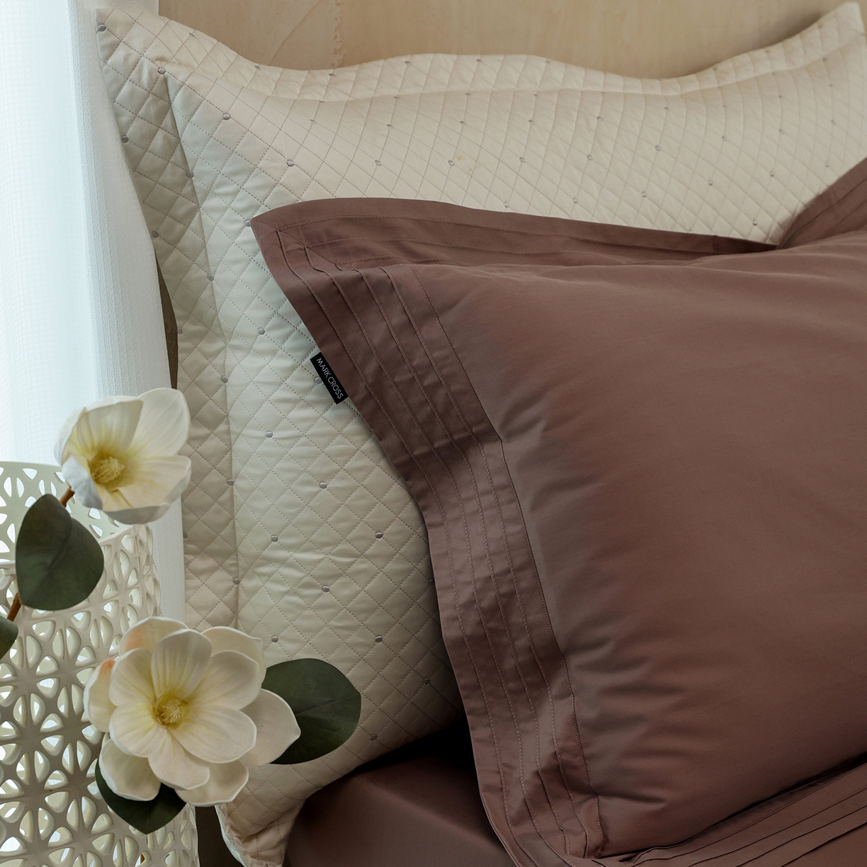 91家纺网 家纺一手货源 找家纺 佳汐蓝家纺 2025新款静奢简约高级质感超细旦天丝棉磨毛系列四件套-热可可 蒙太奇-乌龙茶咖