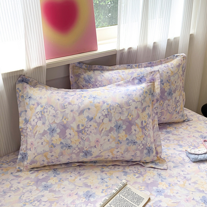 91家纺网 家纺一手货源 找家纺 拾物记 2025新款A类12868全棉纯棉单床笠床笠单件-提供买家秀和质检报告 香颂蝶舞