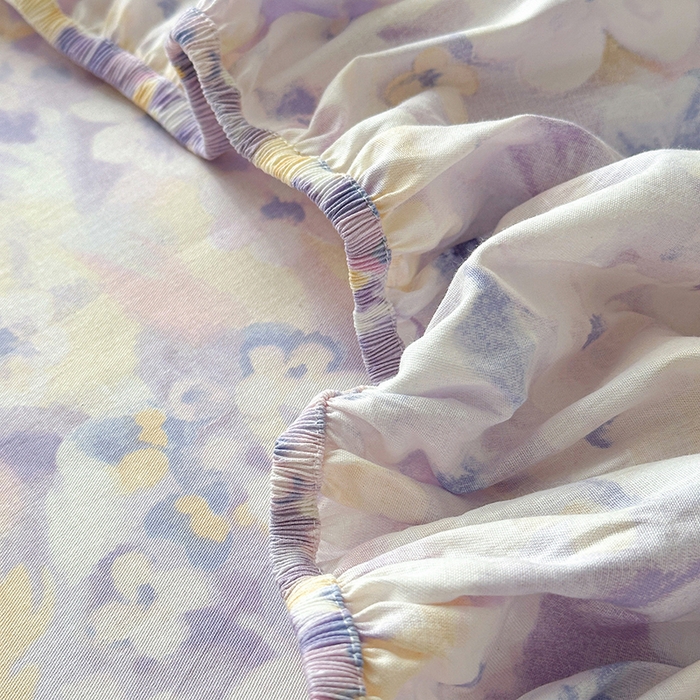 91家纺网 家纺一手货源 找家纺 拾物记 2025新款A类12868全棉纯棉单床笠床笠单件-提供买家秀和质检报告 香颂蝶舞