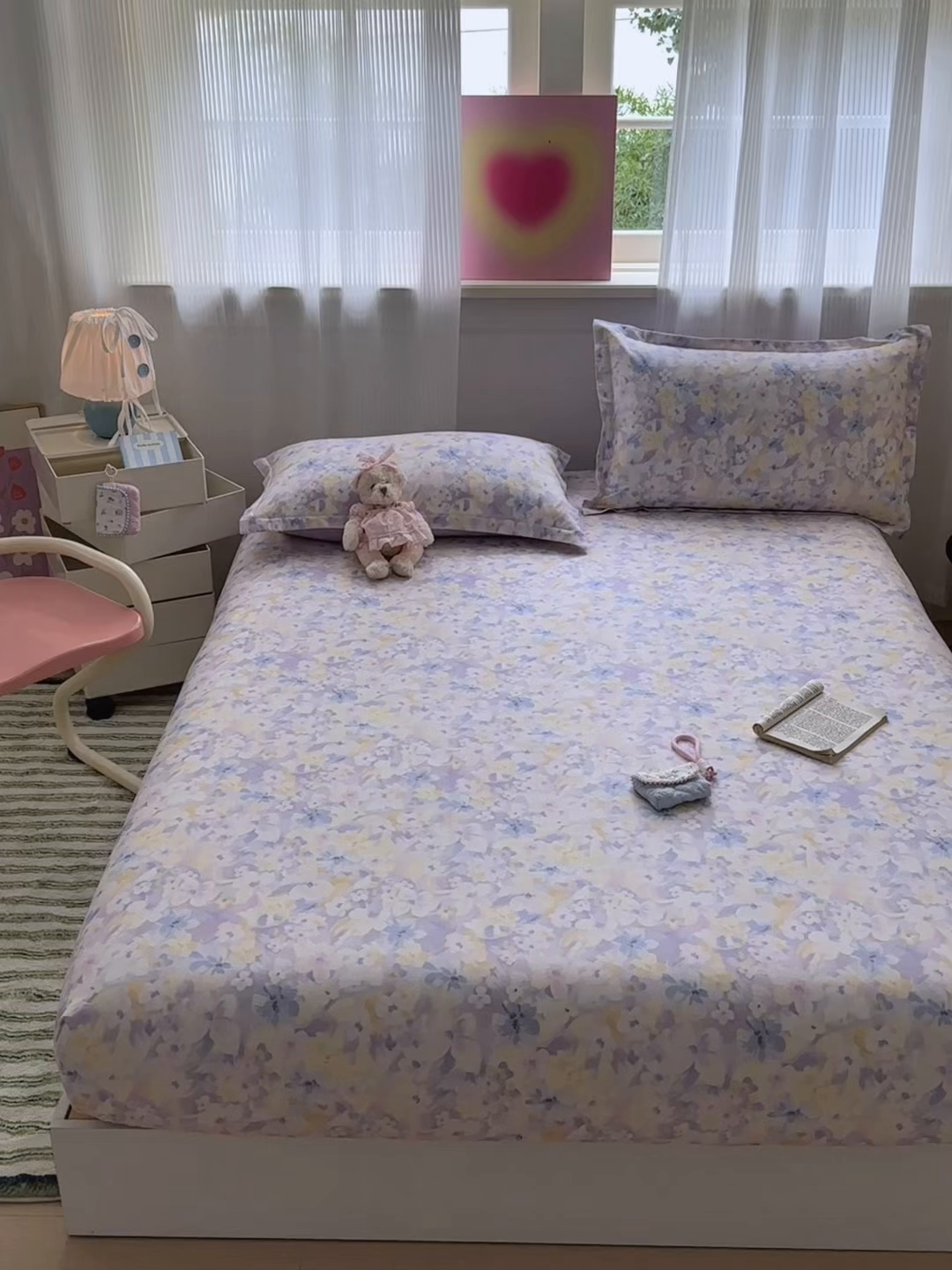 91家纺网 家纺一手货源 找家纺 拾物记 2025新款A类12868全棉纯棉单床笠床笠单件-提供买家秀和质检报告 香颂蝶舞