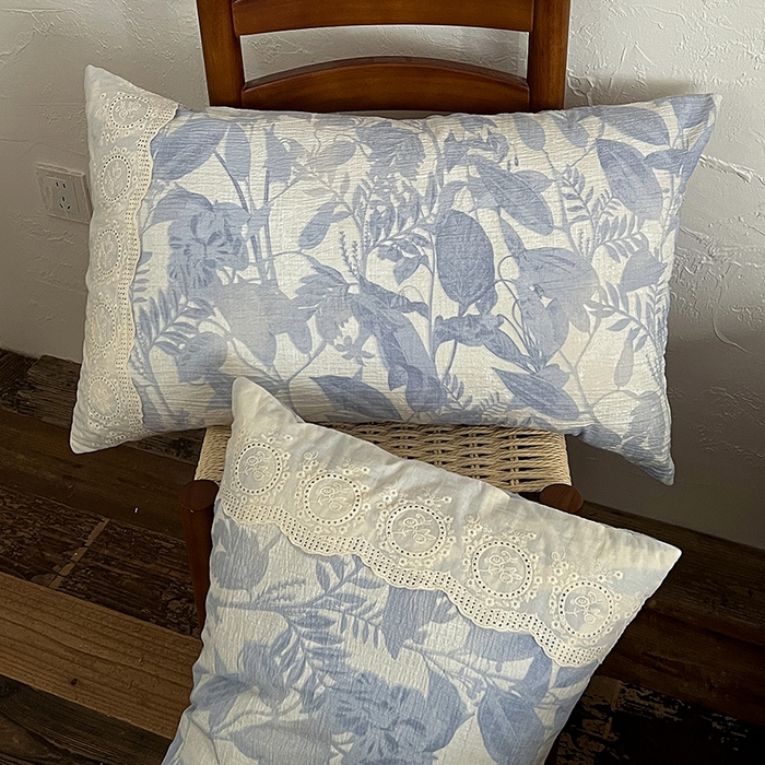 91家纺网 家纺一手货源 找家纺 梦纤绒 2025秋冬新品A类高克重亚麻复古全棉花边侘寂风原麻系列木槿兰