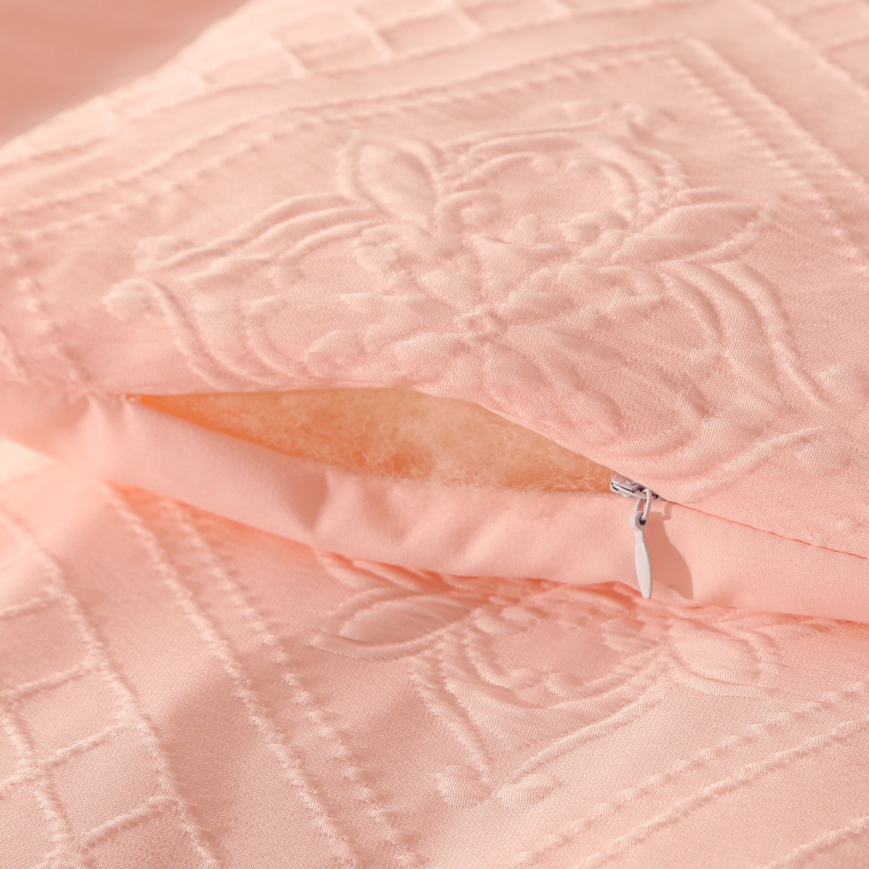 91家纺网 家纺一手货源 找家纺 首爱家纺 2025新款A类针织提花羊毛被冬被被子被芯 针织提花-粉色