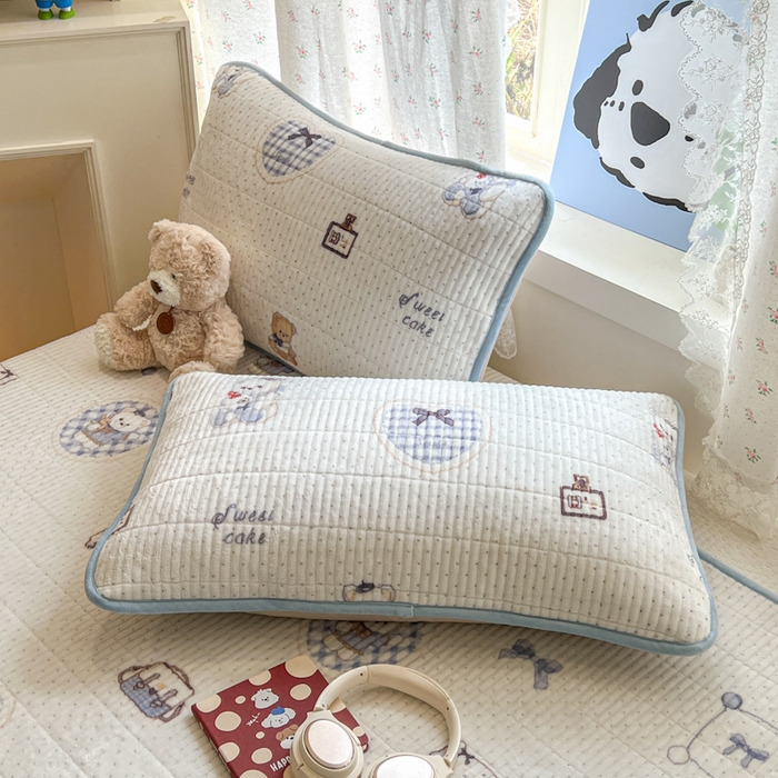 91家纺网 家纺一手货源 找家纺 茉夕家纺 2025新款2025跑量双层纱牛奶绒印花床盖 床盖单件 贝果宝贝