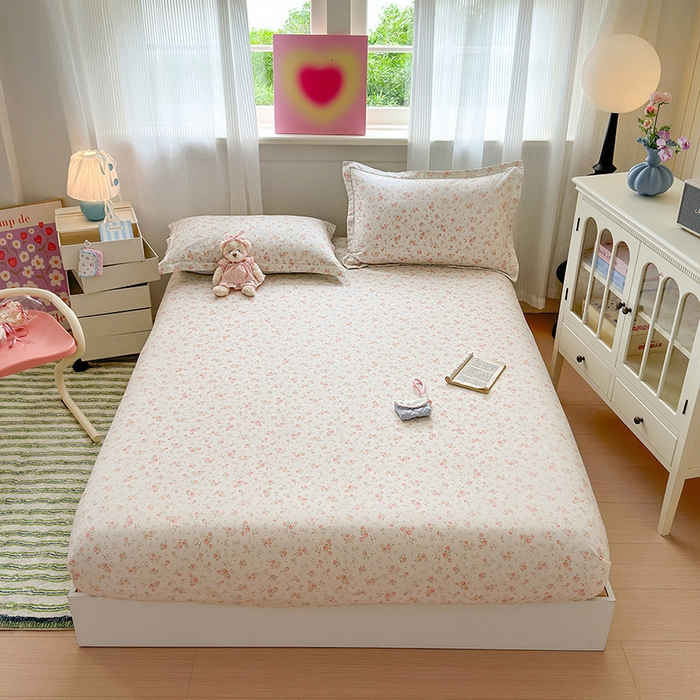 91家纺网 家纺一手货源 找家纺 拾物记 2025新款A类12868全棉纯棉单床笠床笠单件-提供买家秀和质检报告 幽兰时光-米