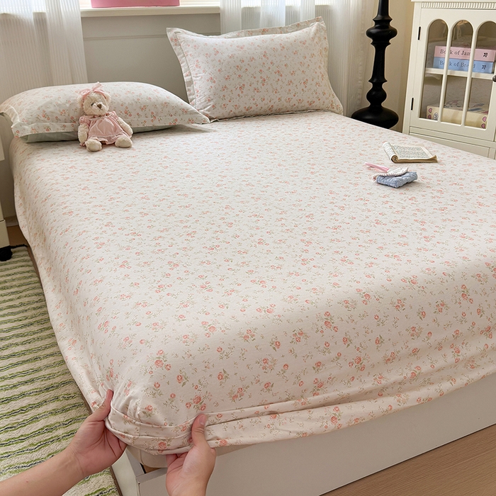 91家纺网 家纺一手货源 找家纺 拾物记 2025新款A类12868全棉纯棉单床笠床笠单件-提供买家秀和质检报告 幽兰时光-米