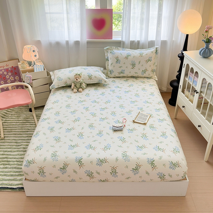 拾物记 2025新款A类12868全棉纯棉单床笠床笠单件-提供买家秀和质检报告 余香