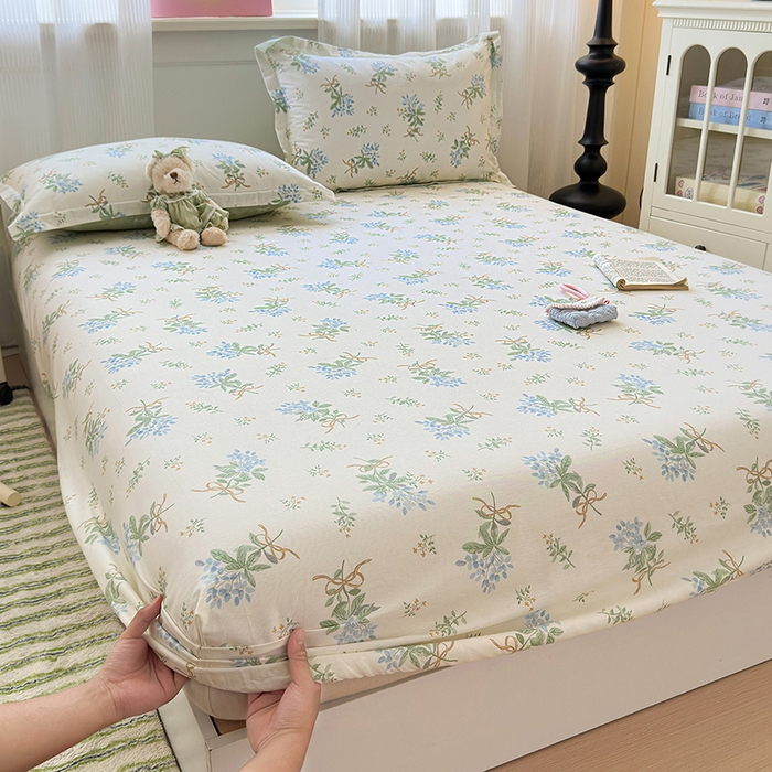 91家纺网 家纺一手货源 找家纺 拾物记 2025新款A类12868全棉纯棉单床笠床笠单件-提供买家秀和质检报告 余香