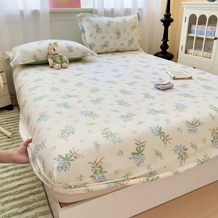 91家纺网 家纺一手货源 找家纺 拾物记 2025新款A类12868全棉纯棉单床笠床笠单件-提供买家秀和质检报告 余香