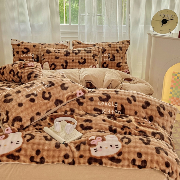 91家纺网 家纺一手货源 找家纺 （总）梦纤绒 2025新款保暖舒适亲肤泡泡绒四件套