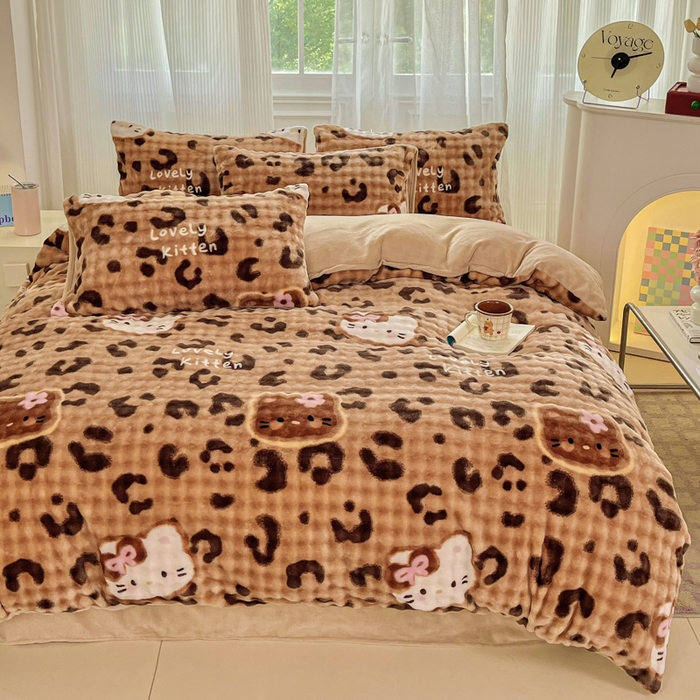 91家纺网 家纺一手货源 找家纺 （总）梦纤绒 2025新款保暖舒适亲肤泡泡绒四件套