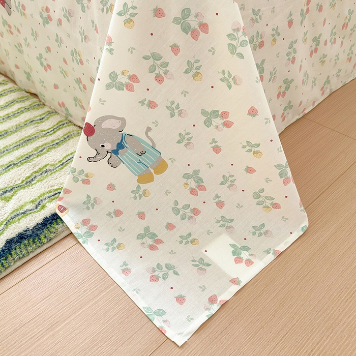 91家纺网 家纺一手货源 找家纺 拾物记 2025新款A类12868全棉纯棉单床单床单单件-提供买家秀和质检报告 弹唱小象