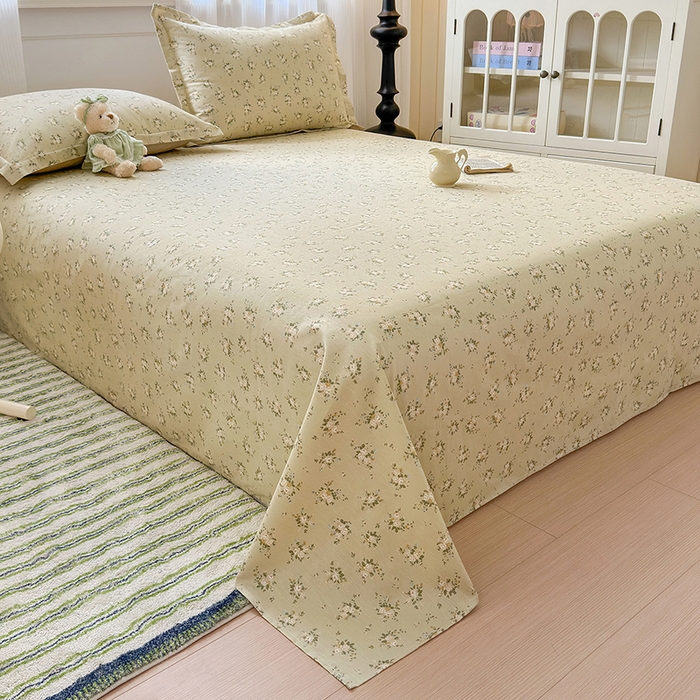 91家纺网 家纺一手货源 找家纺 拾物记 2025新款A类12868全棉纯棉单床单床单单件-提供买家秀和质检报告 恋青柠