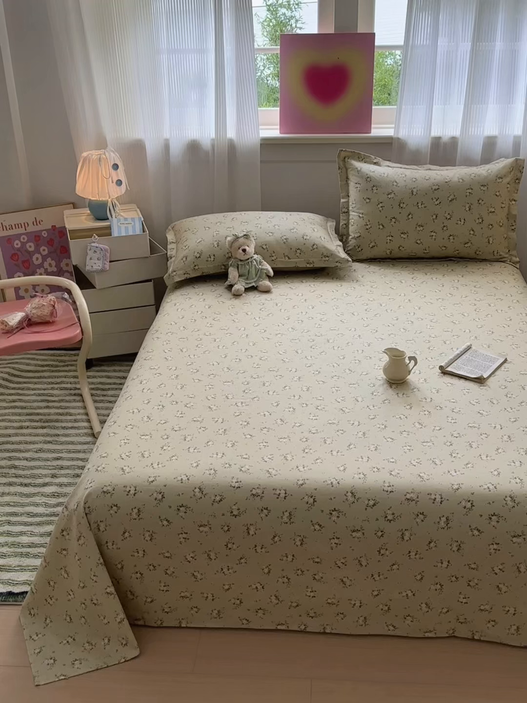 91家纺网 家纺一手货源 找家纺 拾物记 2025新款A类12868全棉纯棉单床单床单单件-提供买家秀和质检报告 恋青柠