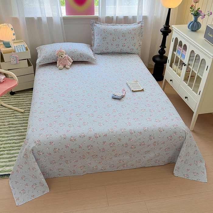 91家纺网 家纺一手货源 找家纺 拾物记 2025新款A类12868全棉纯棉单床单床单单件-提供买家秀和质检报告 泠羽花园